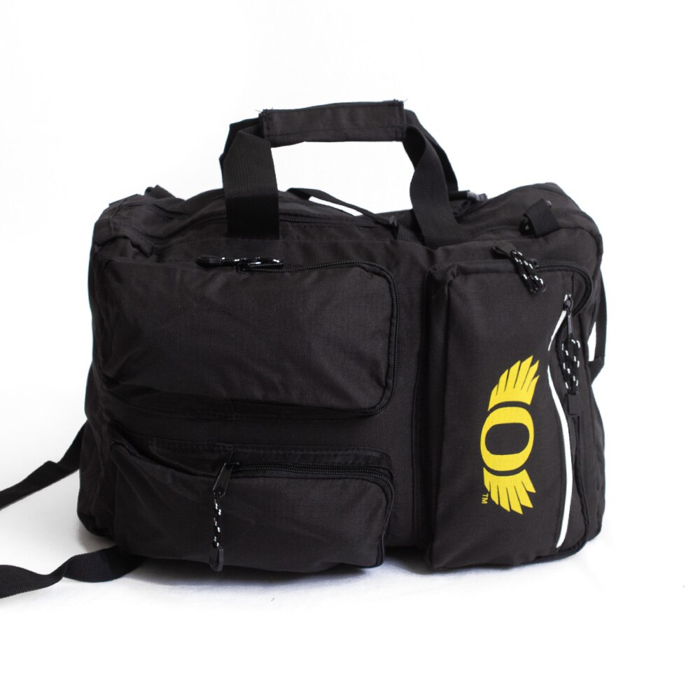 O Wings, MCM Group, Black, Backpack, Accessories, Unisex, 12"x12"x5", Ripstop, Briefcase handle, 827967
